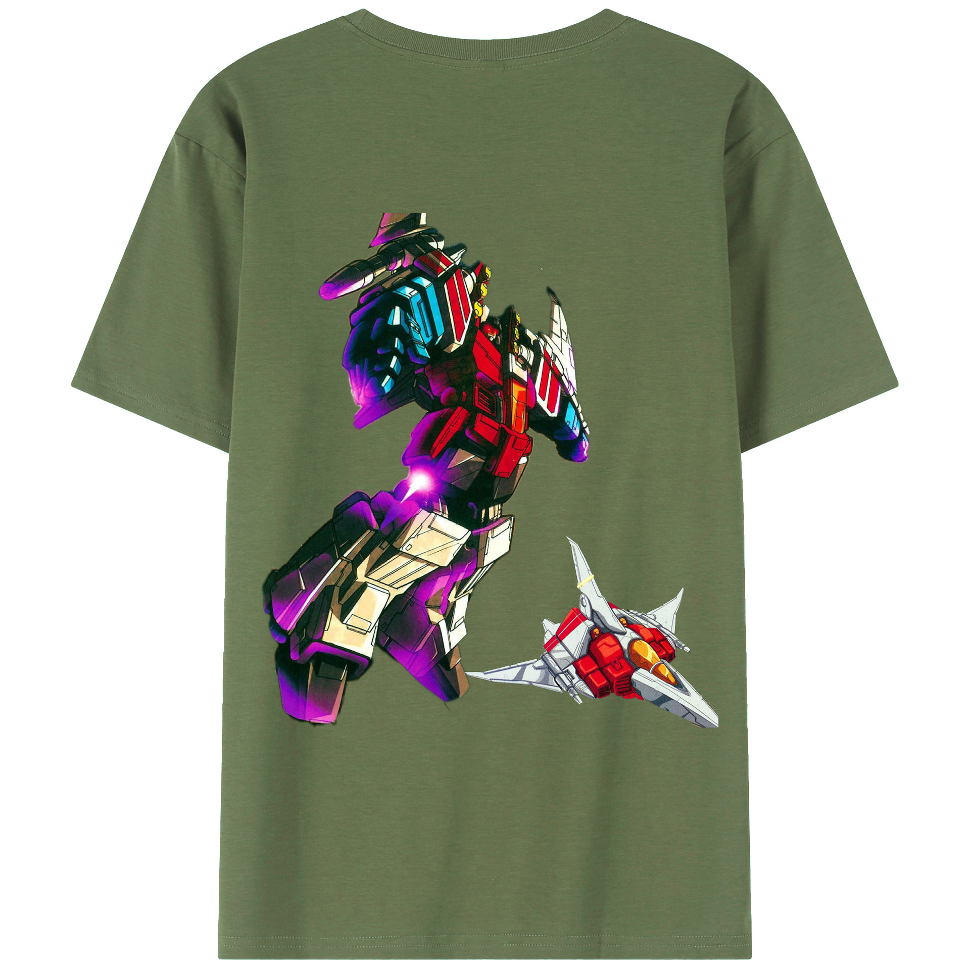 （画像用）  綿100％ メンズ半袖Tシャツ（バックプリント） 通気性